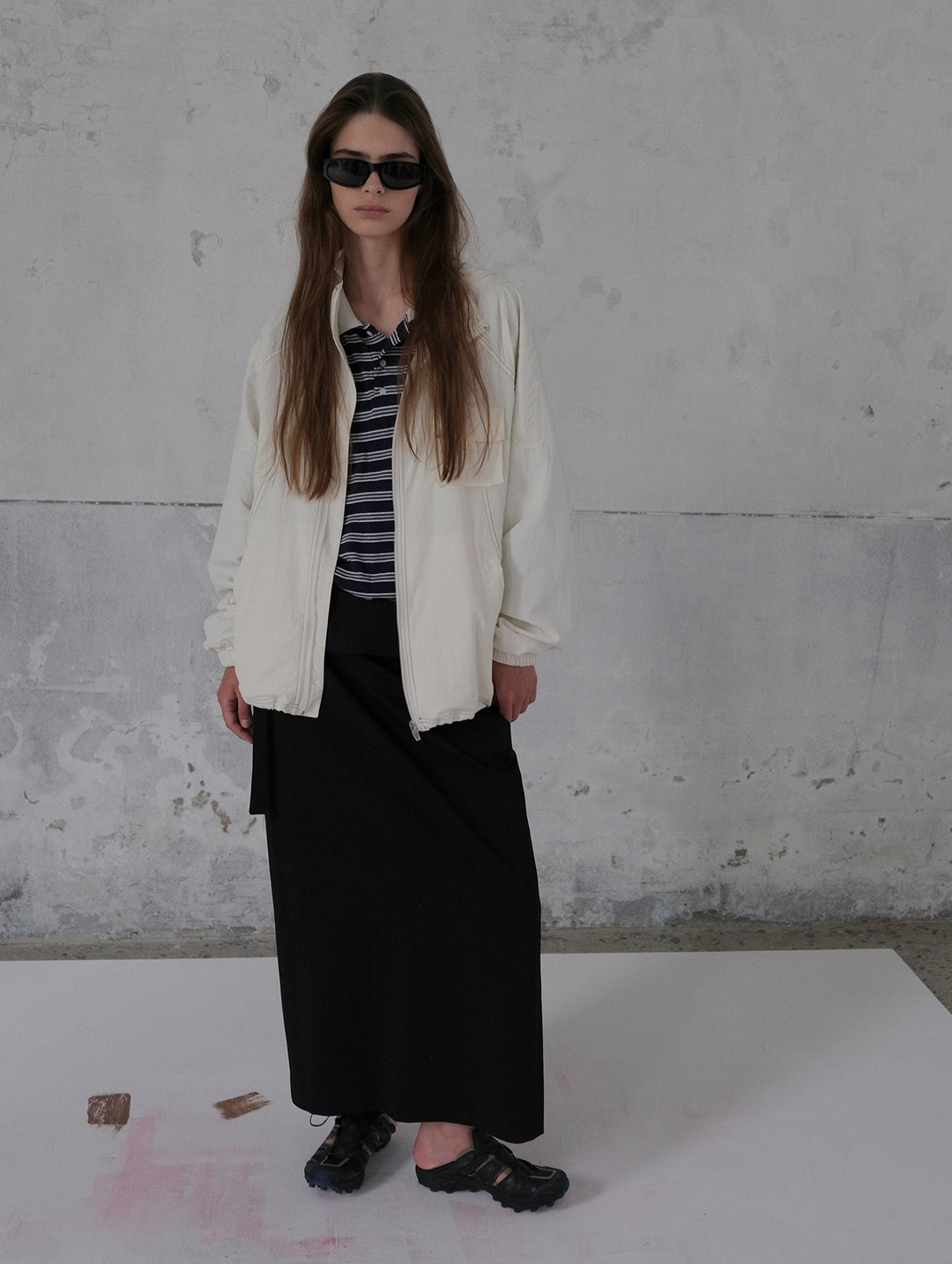 포에토 Fall 02 nylon jumper - cream 상품 이미지 2