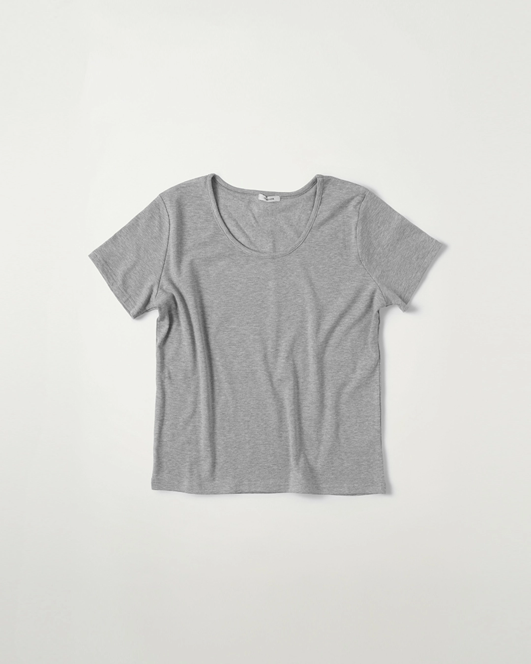 누아르나인 Soft U-Neck T-Shirt [GREY] 상품 이미지 1