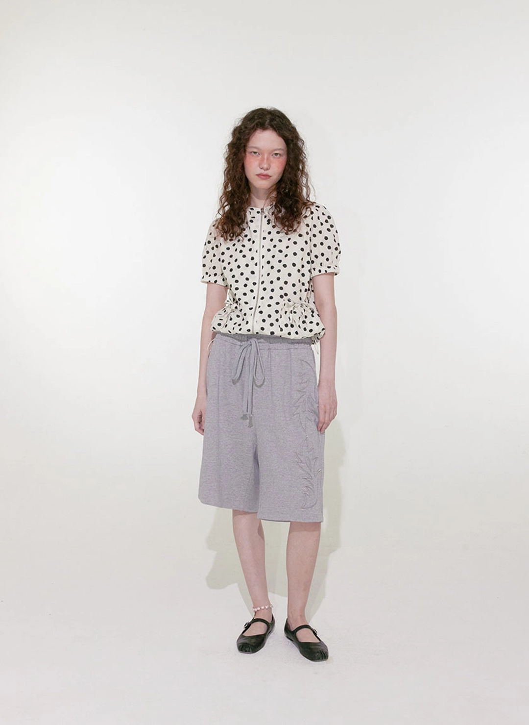 루루서울 Western Sweat Shorts (Gray) 상품 이미지 2