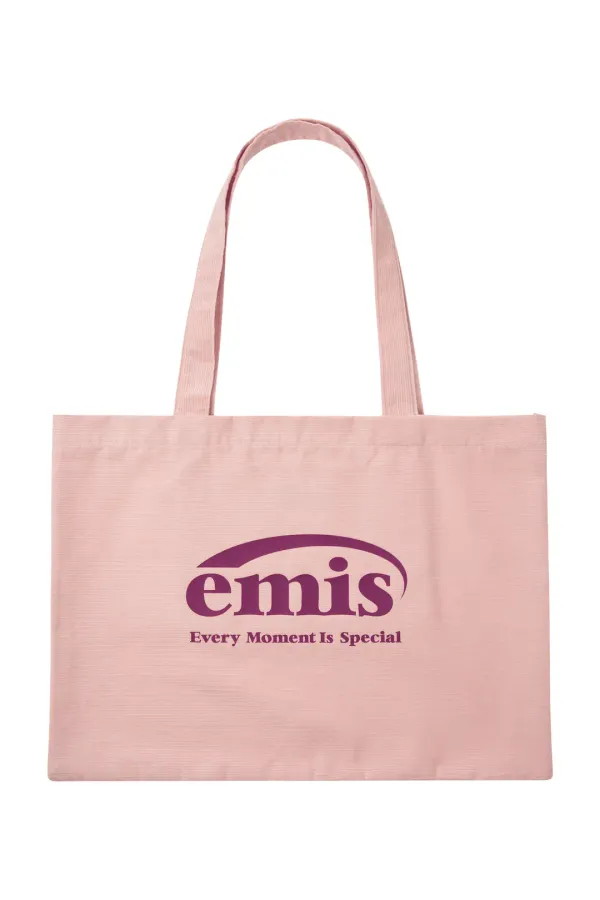 CORDUROY ECO BAG-PINK