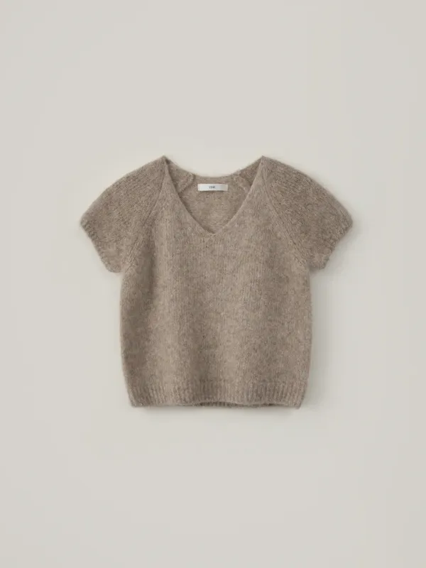 Mont Short Sleeve Knit - Beige