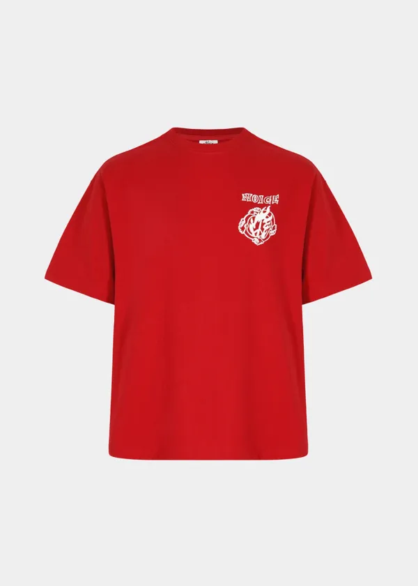 NOICE X VERDY PEACE T-SHIRT - RED