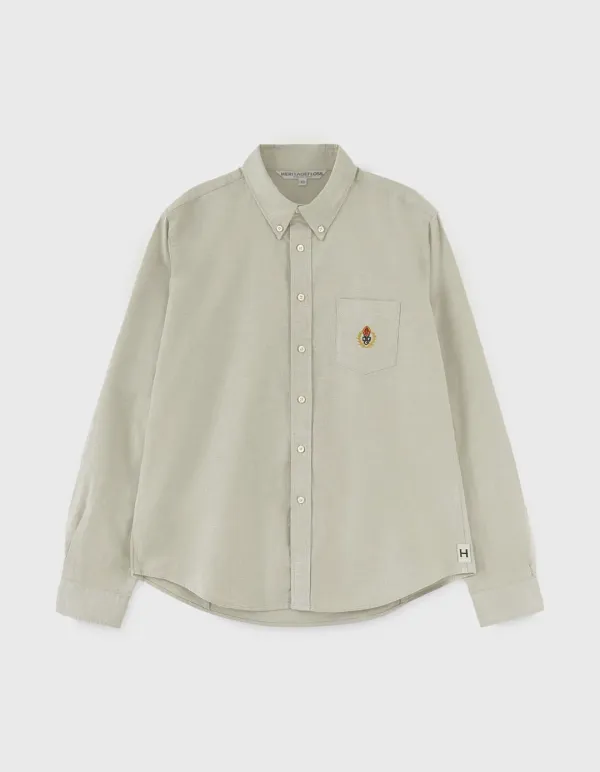 CREST WASHED OXFORD SHIRT (W) / Beige