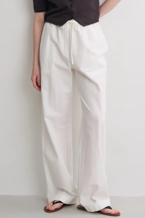 cotton linen banding pants (white) *6/4 예약발송