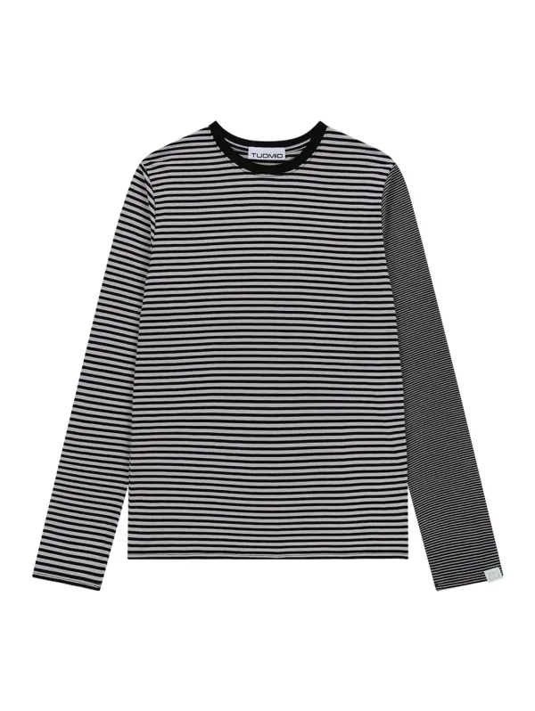 STRIPE MIXED LONG SLEEVES [BEIGE]
