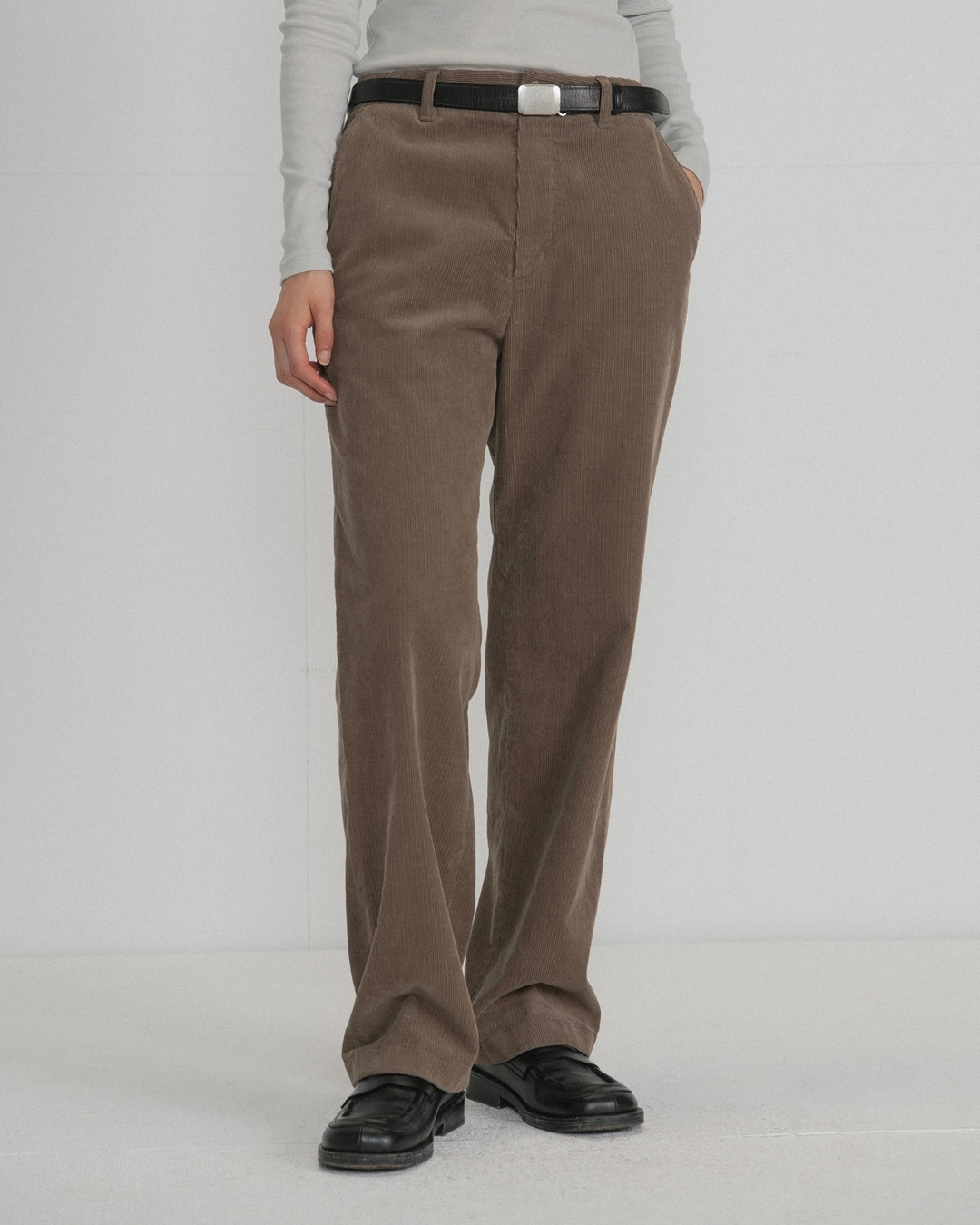 브라운야드 W Corduroy Pants, Brown 상품 이미지 2
