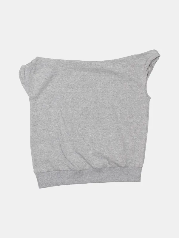 slip down off shoulder top (melange)