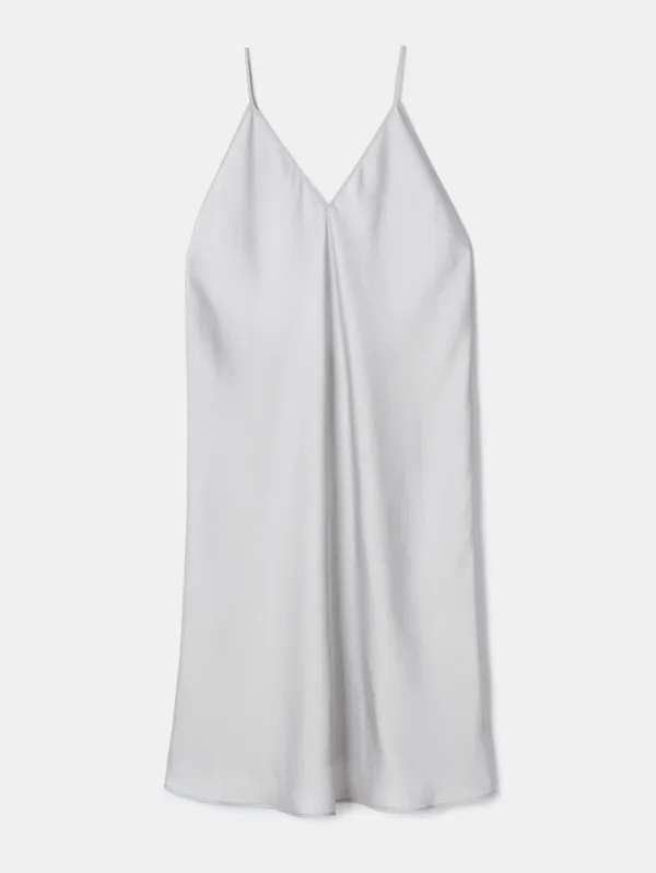 Satin Strap Top (silver)