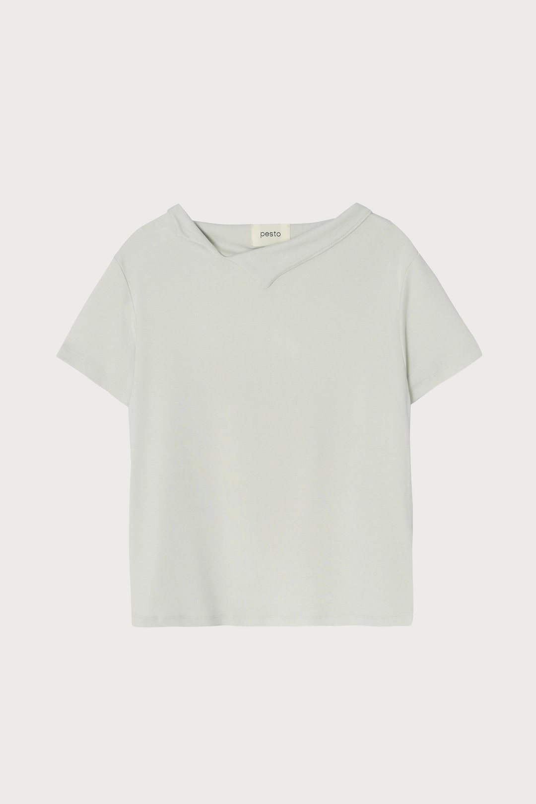 페스토 OPEN NECKLINE TEE FOG 상품 이미지 1