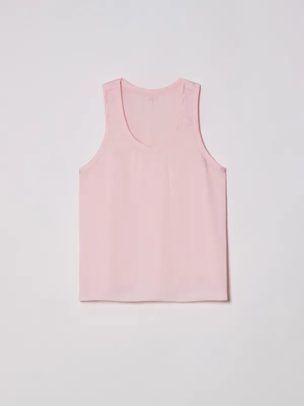 SILKY SLEEVELESS [PINK]