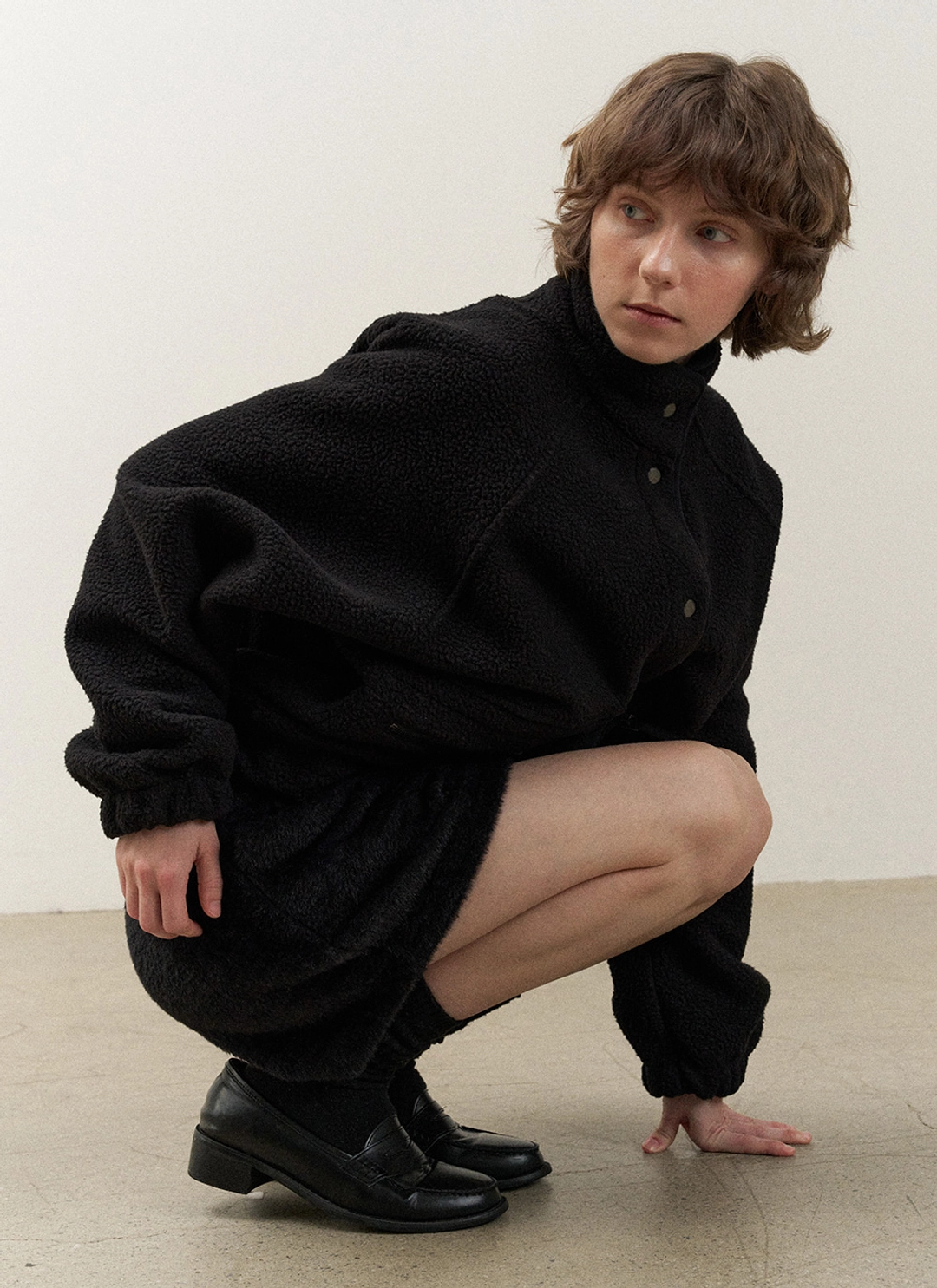 르닐 Beve Fleece Jumper (Black) 상품 이미지 3