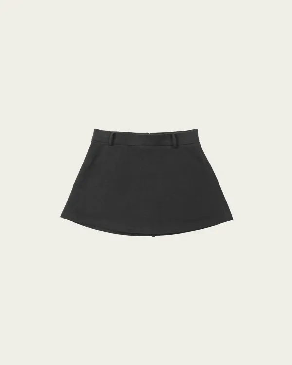 (2차) Hug Mini Skirt - Charcoal