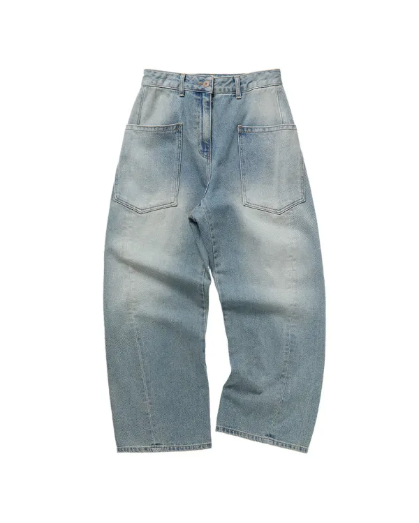 morris denim pants (indigo)