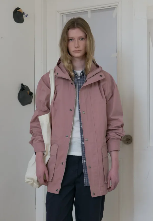 Hooded utility jacket (indy pink)