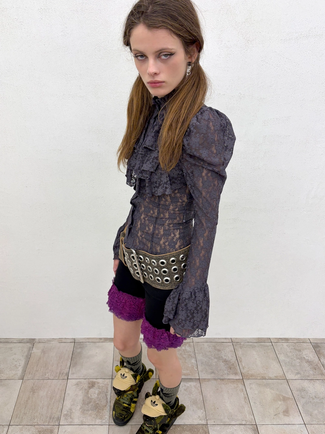 스컬프터 Victorian Blouse Dirty Plum 상품 이미지 1