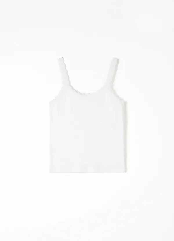 7TH Natalie Lace Sleeveless(White)