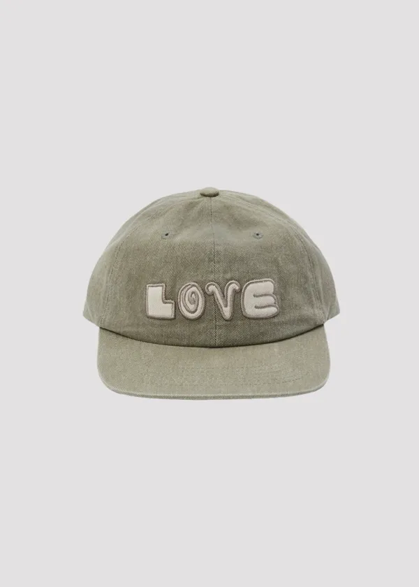 CAP APPLIQUE LOVE KHAKI