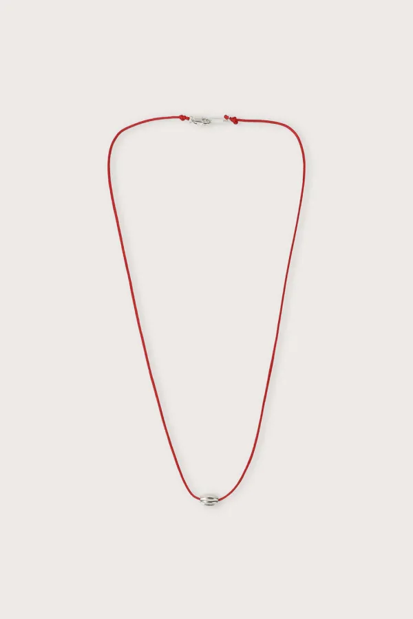 SILVER BALL NECKLACE