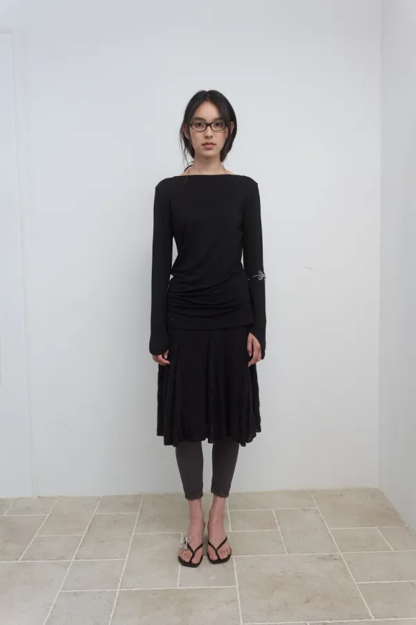 LACE TRIM LEGGINGS_CHARCOAL