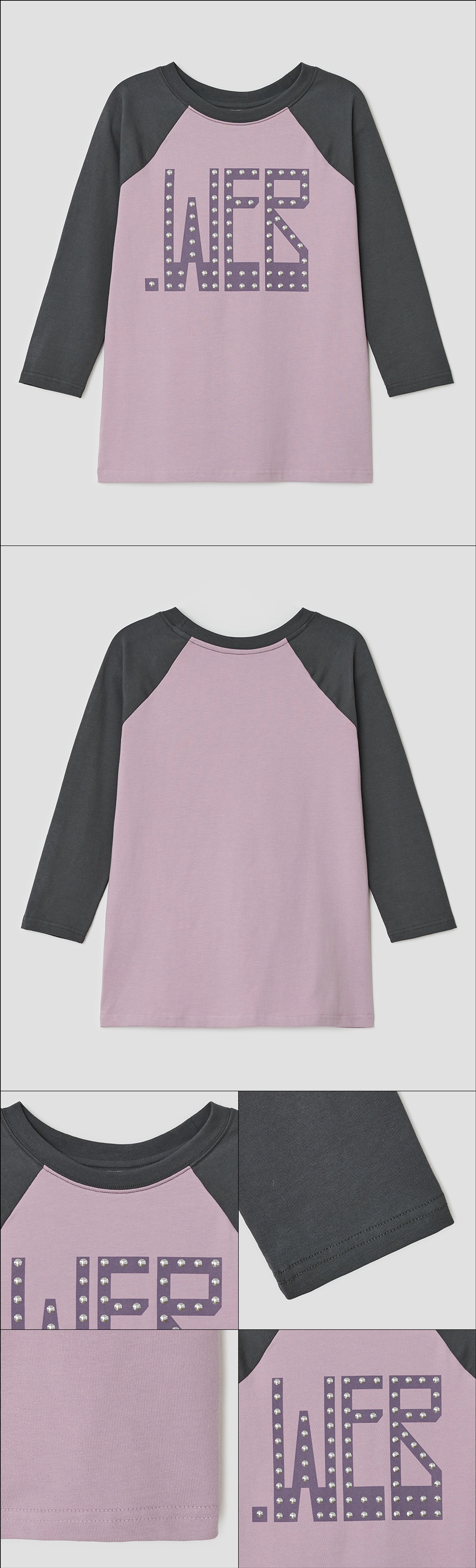 타입서비스 Web Hotfix Raglan Top [Purple] 상품 이미지 2
