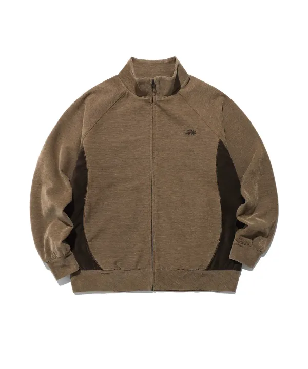 velour track jacket[brown]