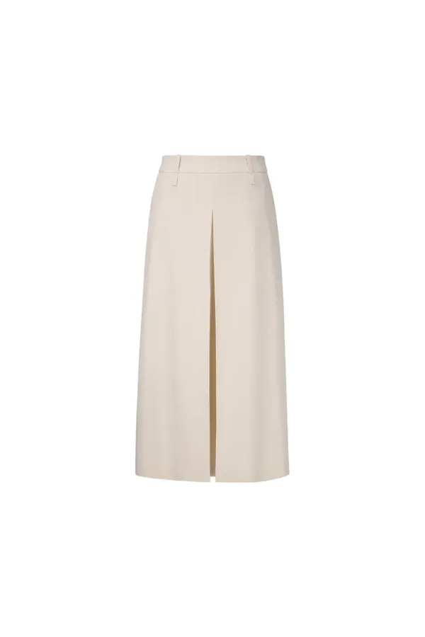 Inverted Pleat Skirt, Ivory