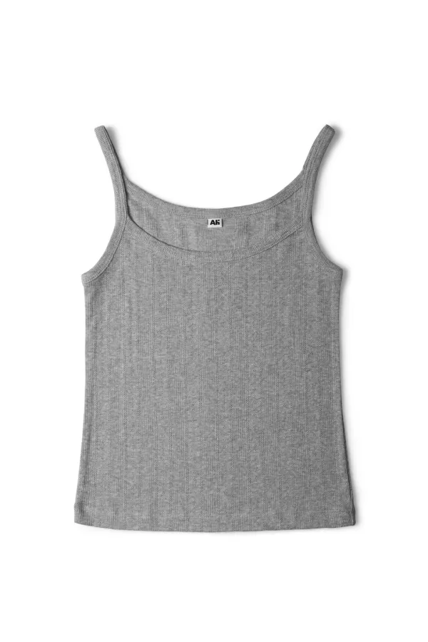 Eyelet Cotton Sleeveless Grey
