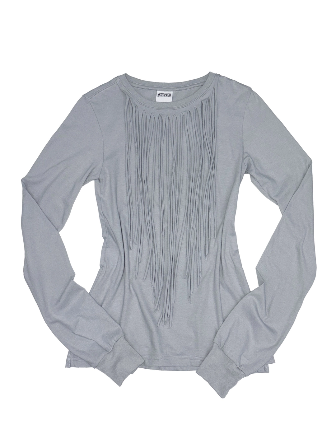 스컬프터 Fringe Sleeve Tee Stone 상품 이미지 3