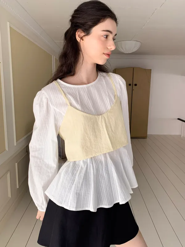 (시즌오프) Navi Cami Top / Lemon