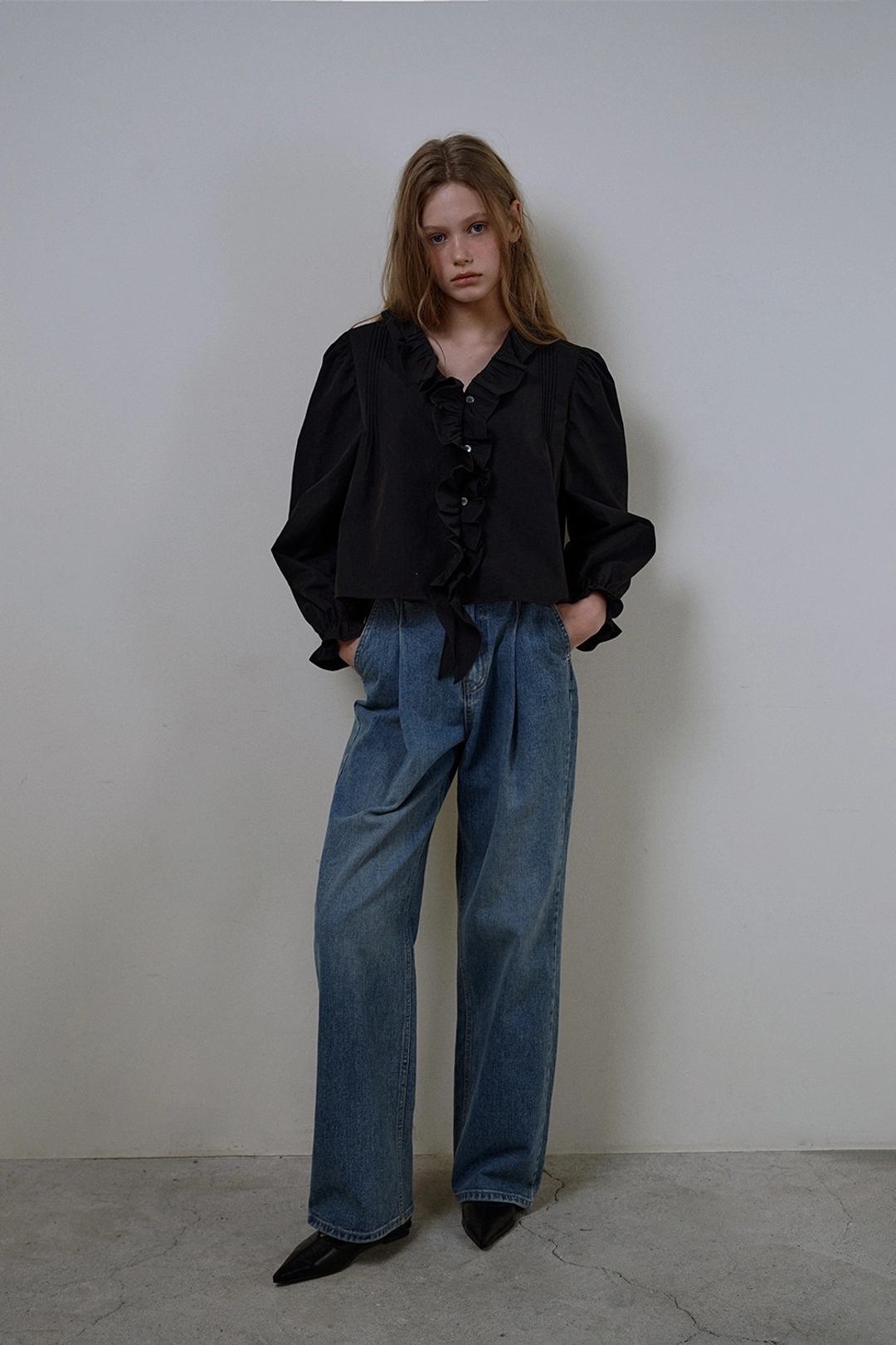 위드아웃썸머 Tuck line denim 상품 이미지 2
