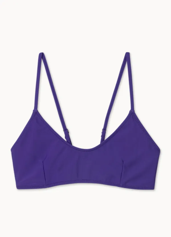 Triangle swim top_Purple