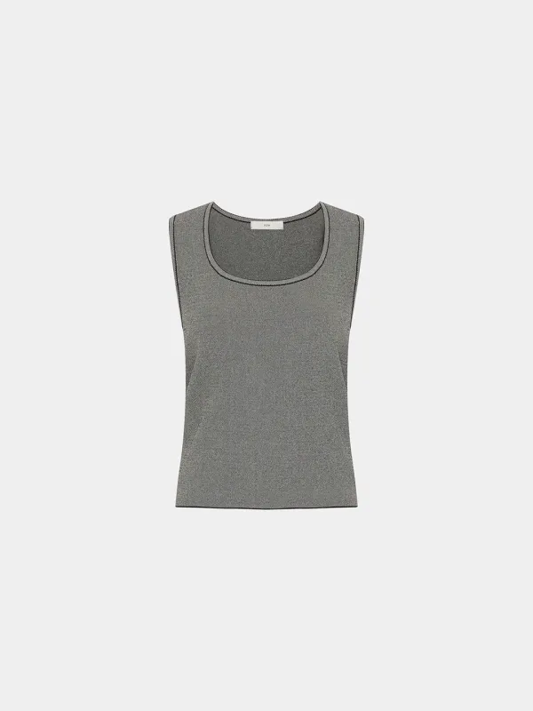 Ardel jacquard square neck sleeveless KN