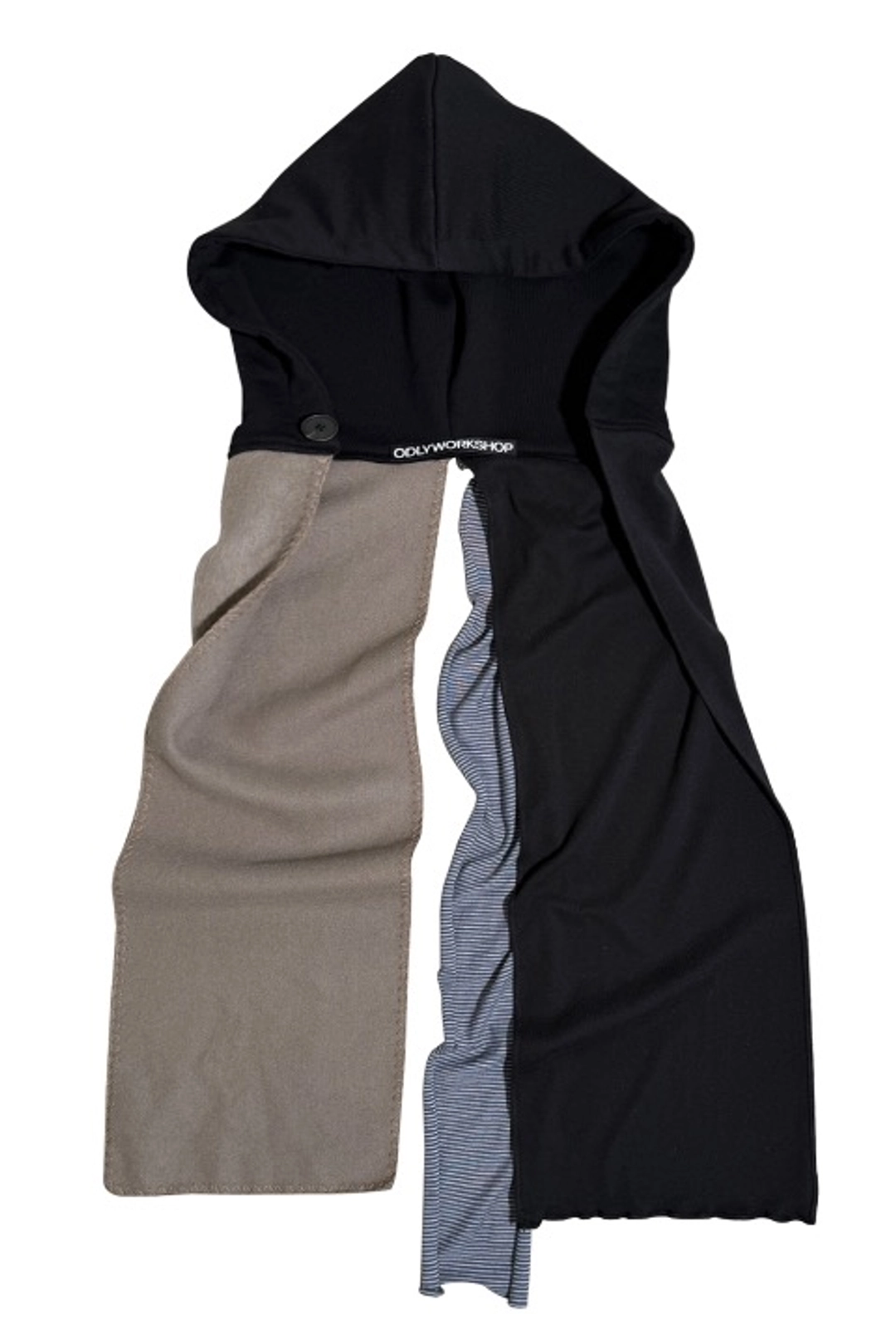 오들리워크샵 Mixed Hoodie Scarf, Onyx (2nd Restock) 상품 이미지 2