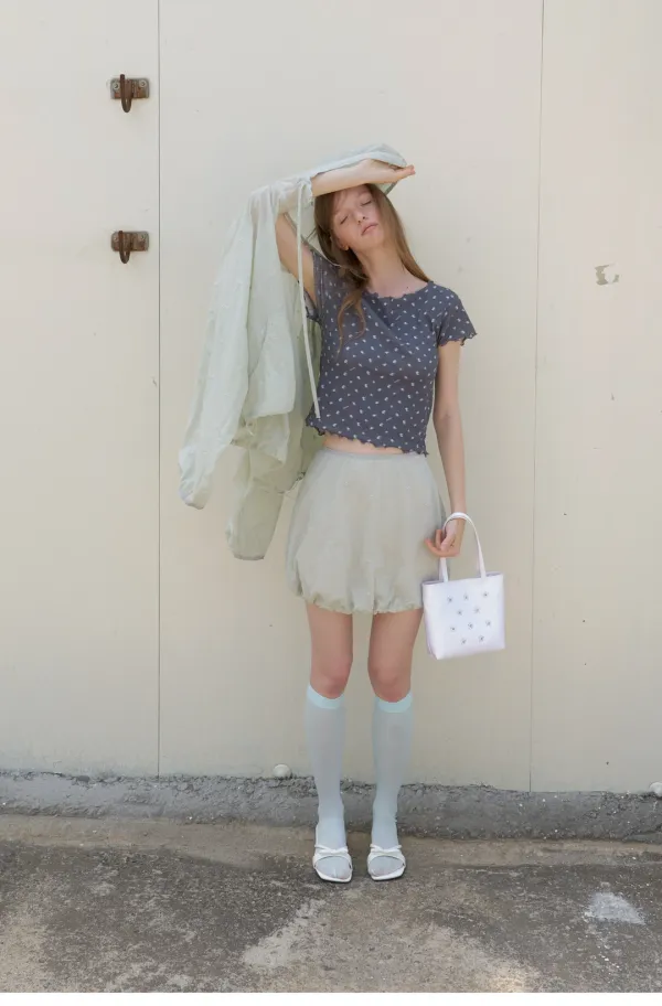 Dot Skirt Sage