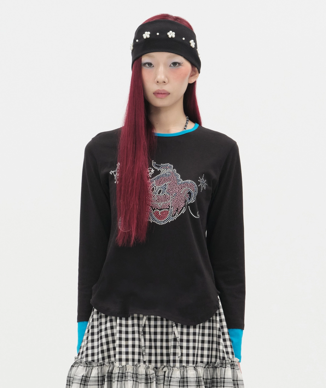타입서비스 [2차] Hotfix Contrast Curve Top [Black] 상품 이미지 2