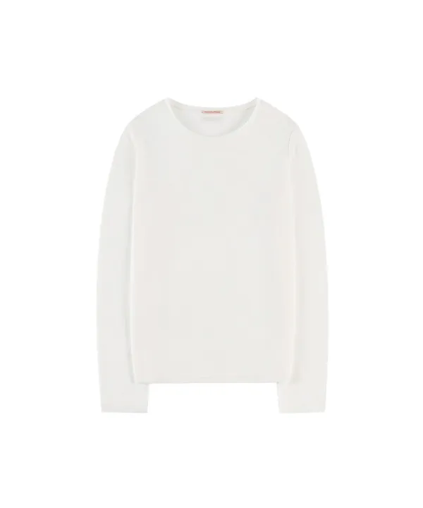 A3565 울 블렌디드 롱 슬리브_White