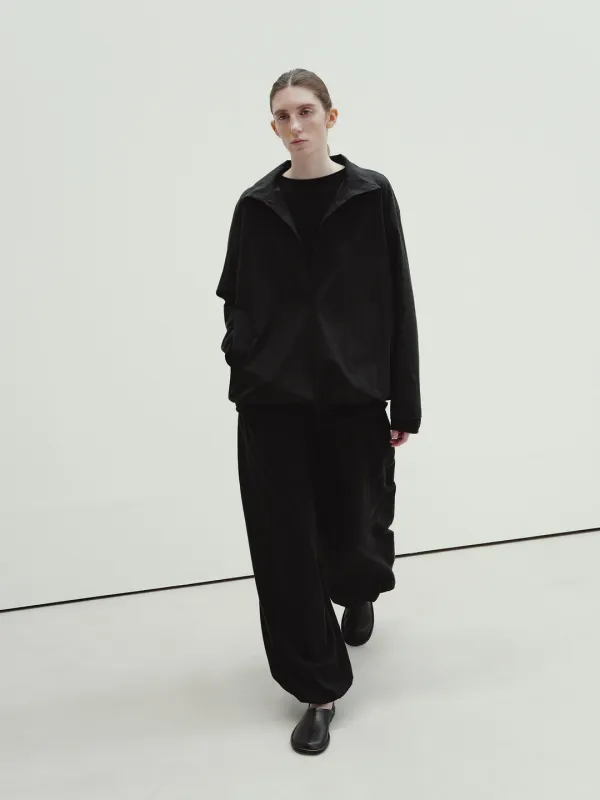 half placket shirt (black)