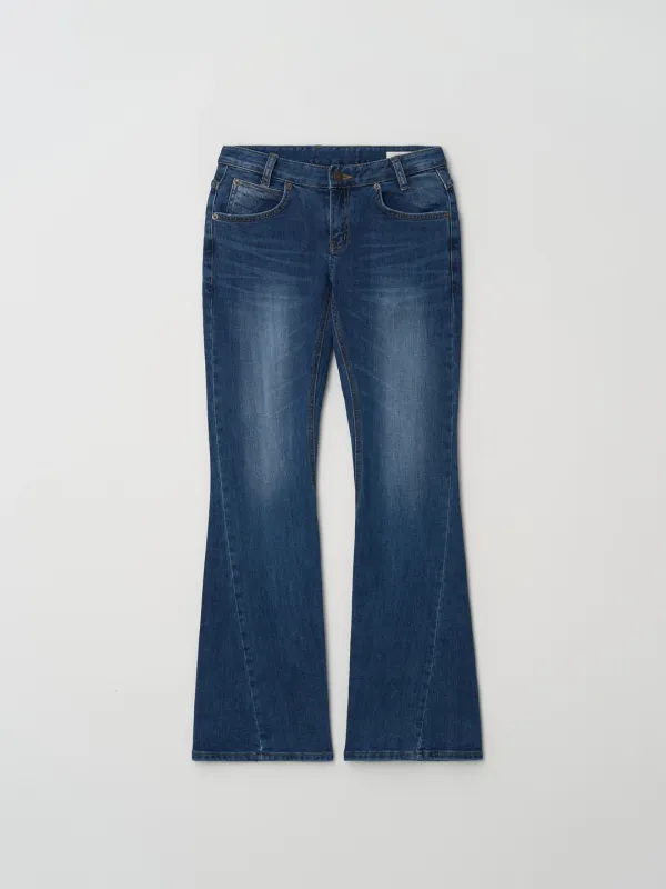 Mid Fade Straight Denim