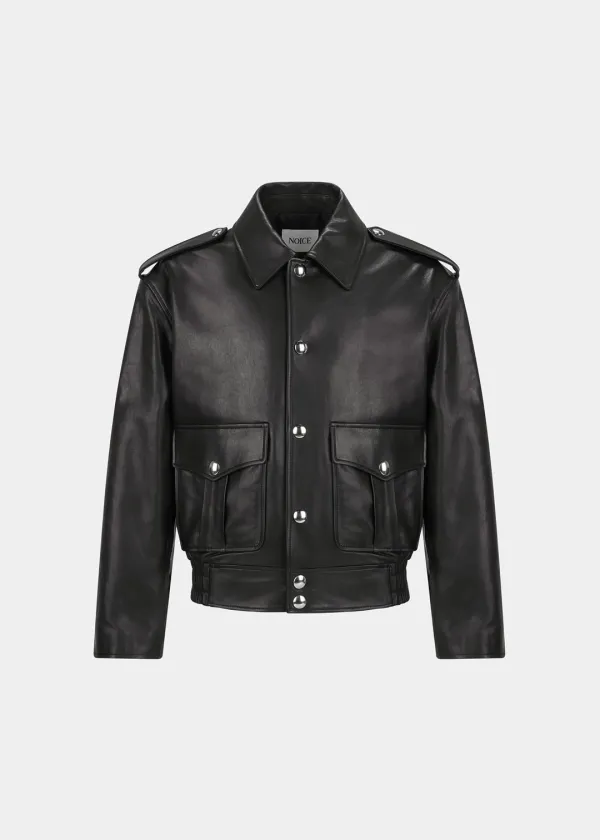 ROBERT LAMBSKIN JACKET - BLACK