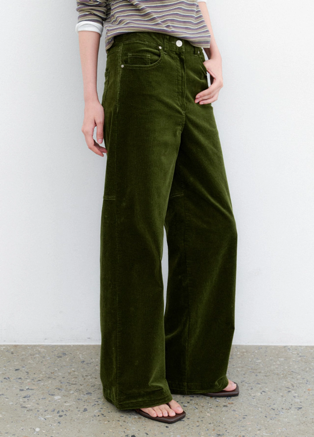아뜰리에 나인 (PT-5801)CORDUROY WIDE PANTS 상품 이미지 2
