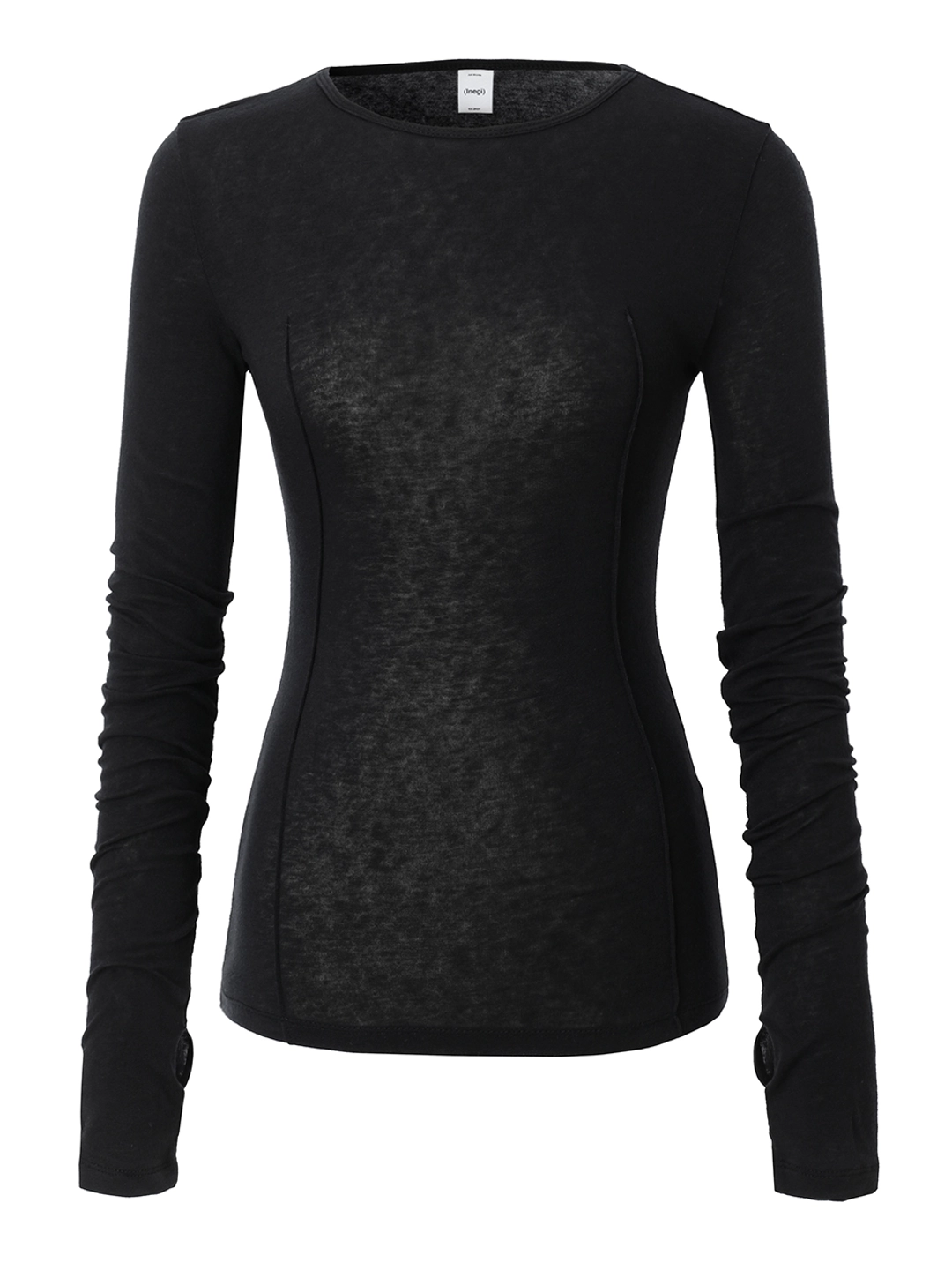이네기 [3rd Reorder] Pintuck Warmer Long Sleeve (black) 상품 이미지 2