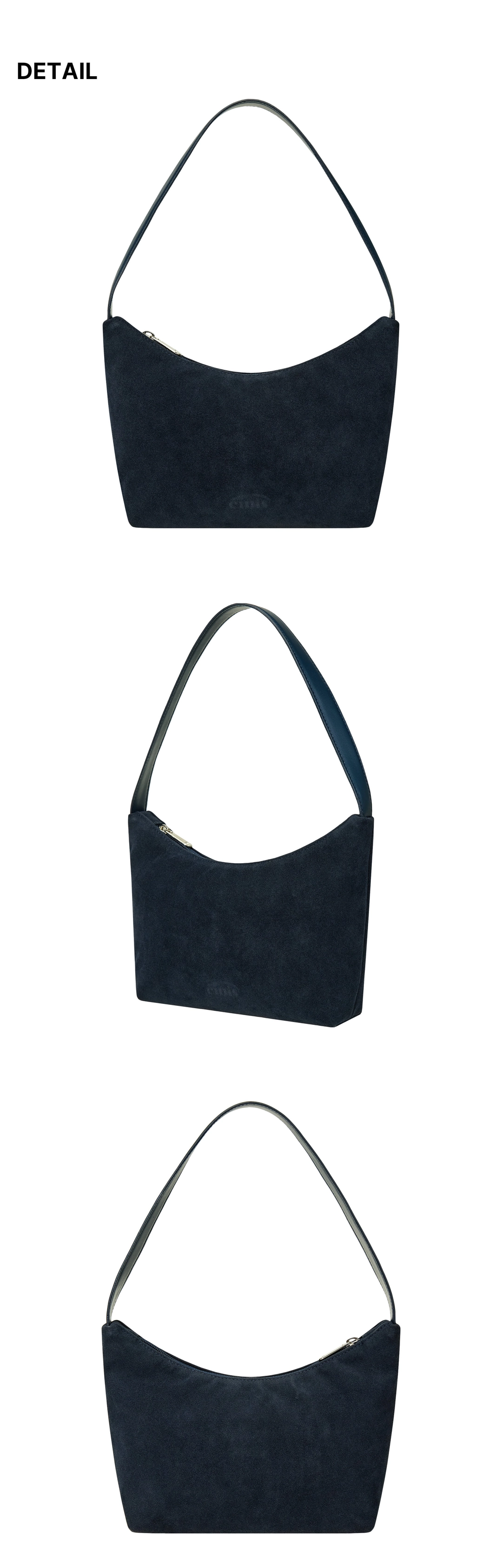 이미스 SUEDE HOBO BAG-NAVY 상품 이미지 1