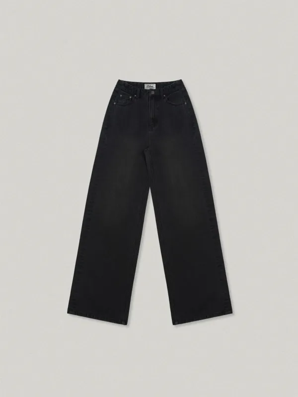 Classic Wide Denim Pants - Black클래식 와이드 데님 팬츠