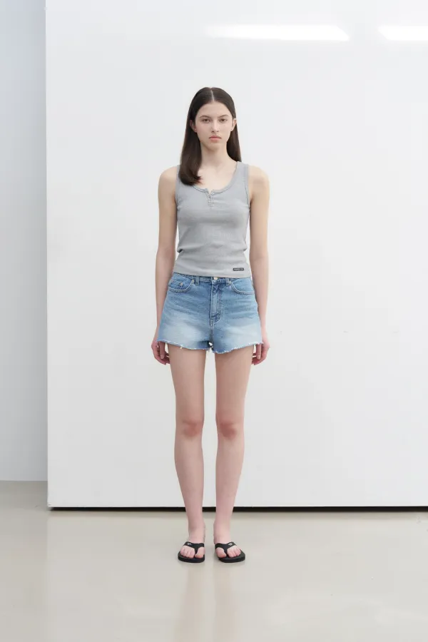 [김가을 PICK] Wappen Button Sleeveless - Grey