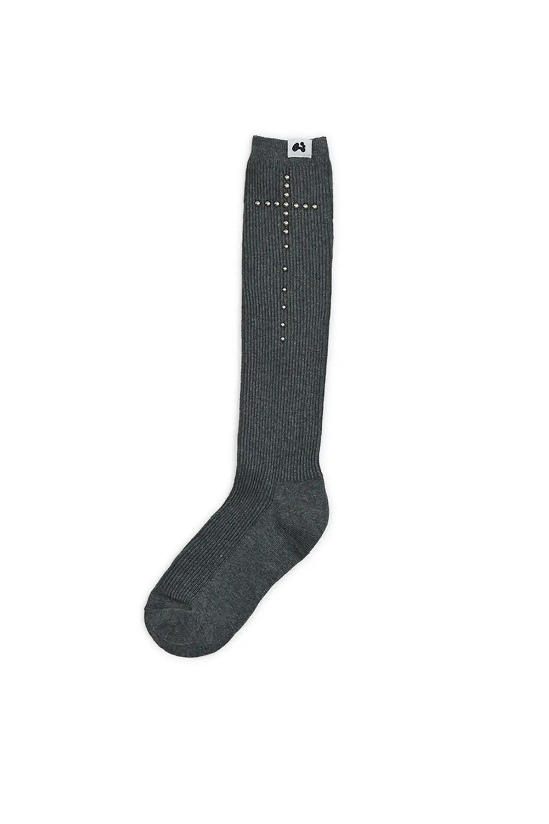 허그유어스킨 Studded cross socks (Gray) 상품 이미지 1