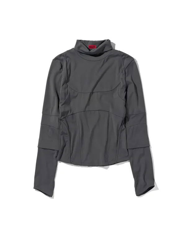 CONTOUR SEAM TOP_GREY