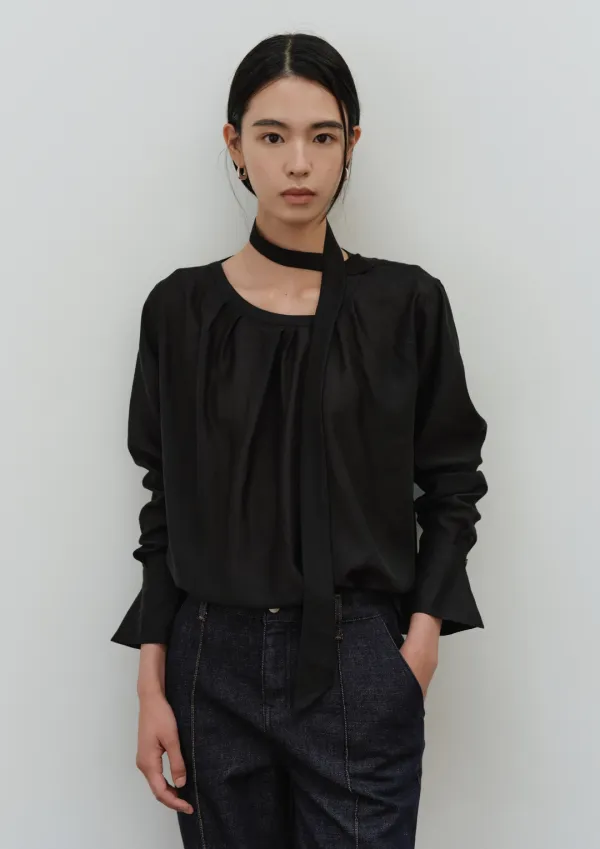 아이린 스카프 블라우스