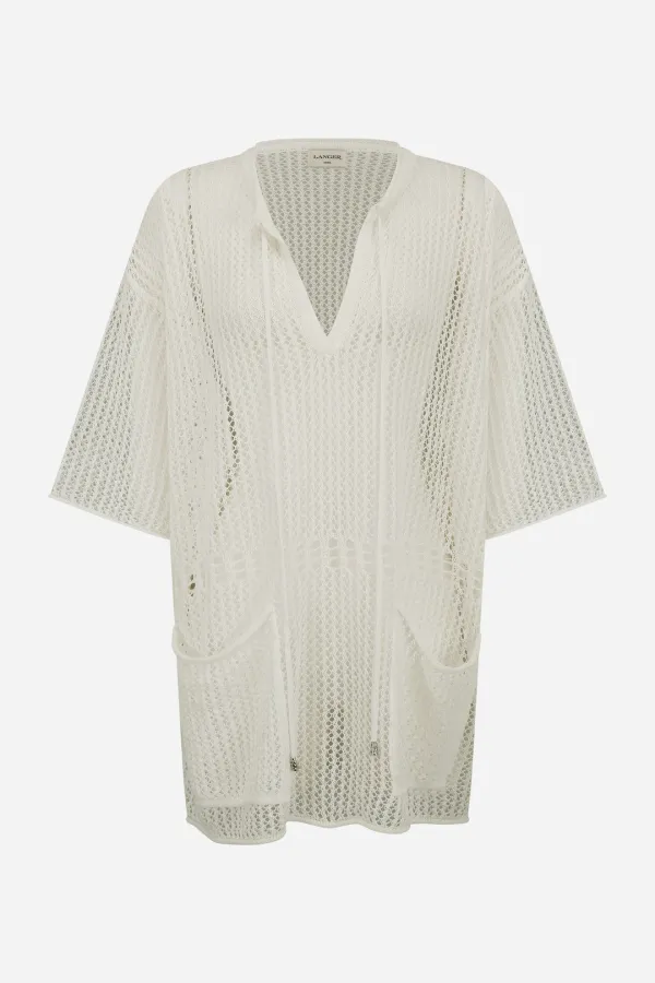 25SS scasi pocket half open knit