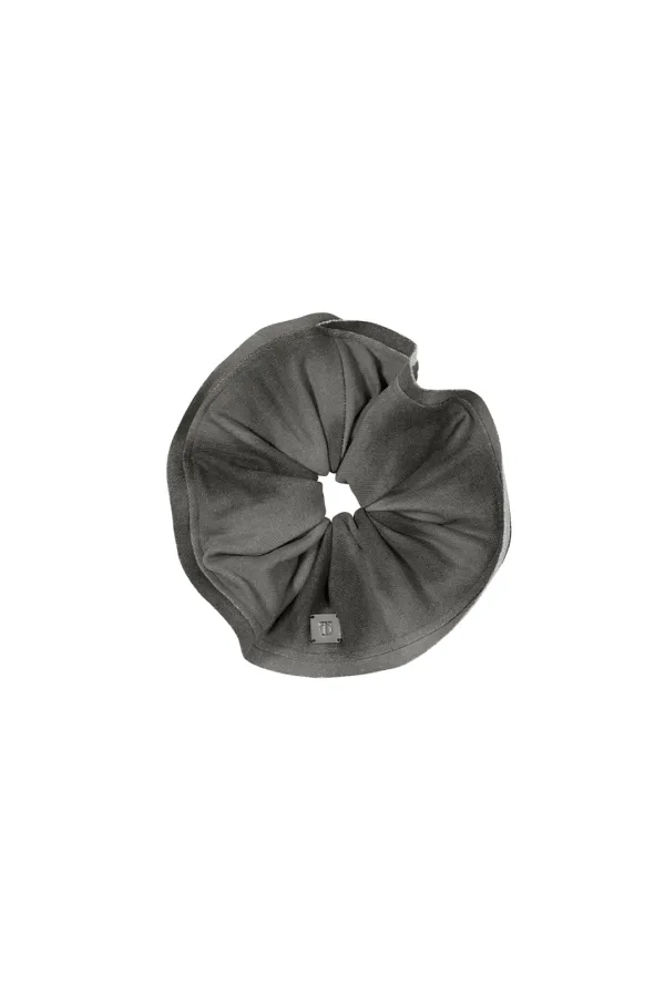 Maxi Frayed Scrunchie [ Charcoal ]