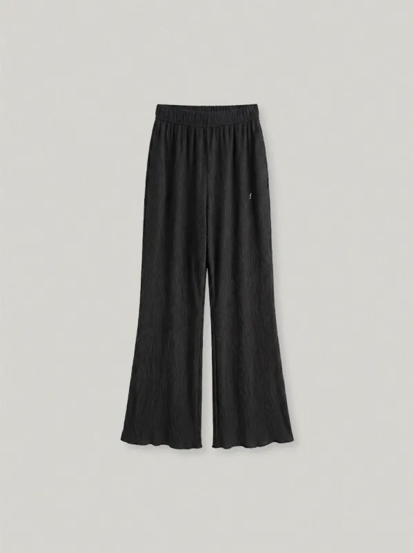 GRACENE PLEATS BOOTSCUT PANTS - BLACK그라센 플리츠 부츠컷 팬츠